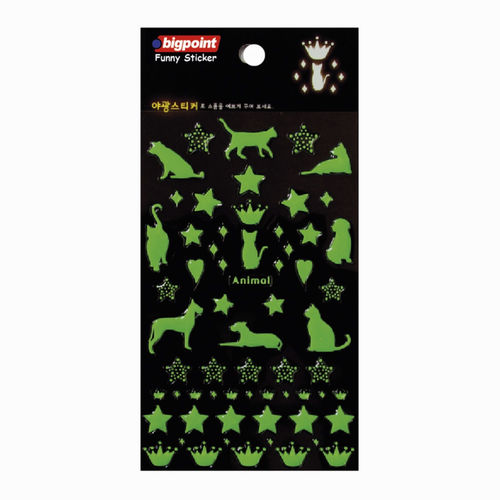 Bigpoint Sticker Kabartmalı Neon Animal 0610