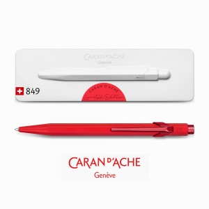 Caran Dache 849 CLAIM YOUR STYLE Scarlet Red Limited Edition Tükenmez Kalem - Thumbnail