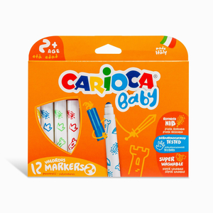 Carioca Baby 12'li Yıkanabilir Keçeli Boya Kalem Seti 8143 - Thumbnail