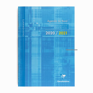 Clairefontaine 2020/2021 A4 Agenda de Board Blue 3099C 3584 - Thumbnail