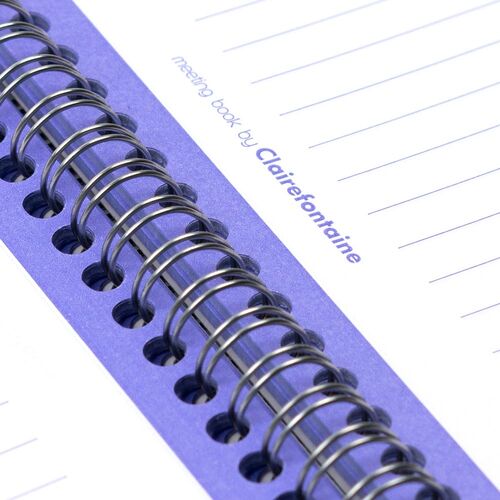 Clairefontaine A4+ Meeting Book date - notes - action Çizgili Defter 82140C Blue 1406