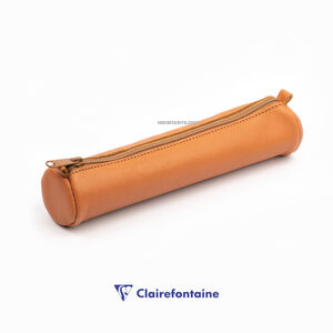 Clairefontaine Age Bag Small Round Deri Kalem Çantası Brown 77011C 4482 - Thumbnail