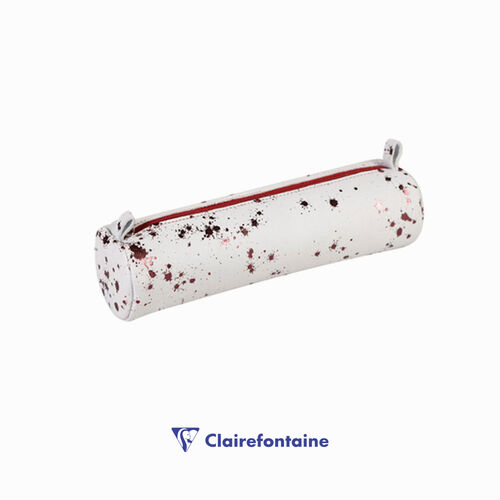 Clairefontaine COSMICUIR Round Deri Kalem Çantası Cherry 410111C 1115