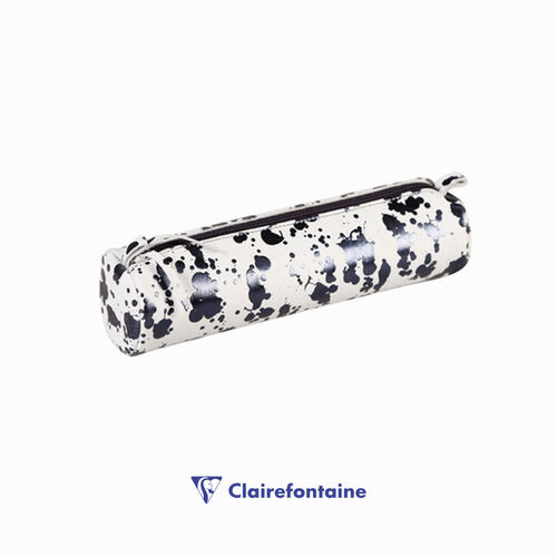 Clairefontaine COSMICUIR Round Deri Kalem Çantası Dark Blue 410110C 1108