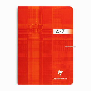 Clairefontaine Index Book A5 Çizgili Defter Red 3688C 3188 - Thumbnail