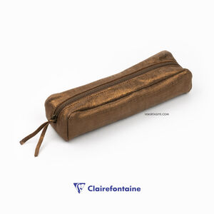 Clairefontaine KLEO PATHRA Rectangular Deri Kalem Çantası Bronze 410039C 0392 - Thumbnail