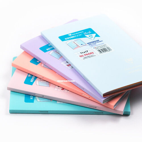 Clairefontaine Koverbook Blush 11x17cm Kareli Defter Coral 941681 2860