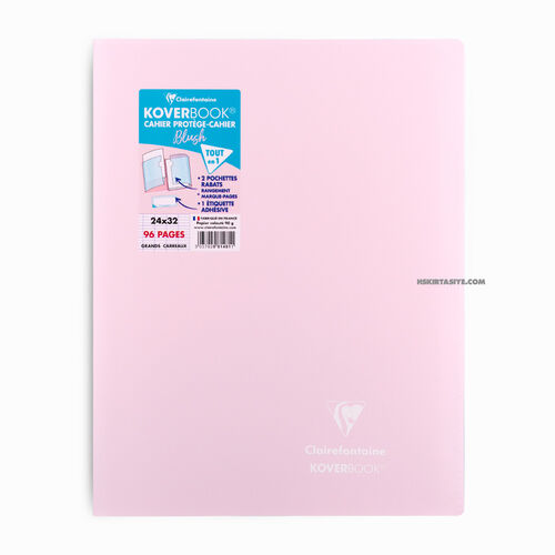 Clairefontaine Koverbook Blush 24x32cm Seyes Defter Powder Pink 981481C 2990