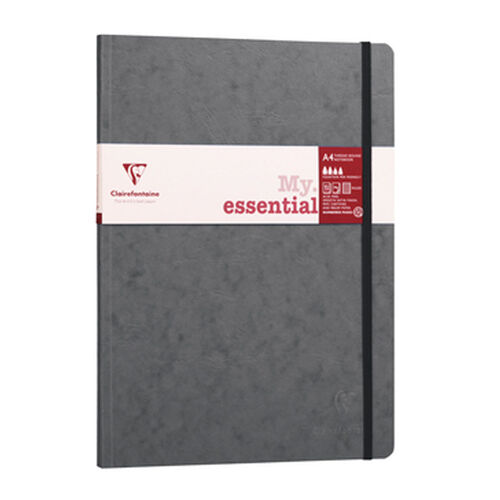 Clairefontaine My Essential A4 Çizgili Defter Grey 796465 4656