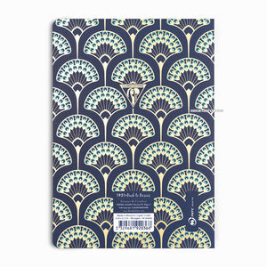 Clairefontaine Neo Deco Fall/Winter Collection A5 Çizgili Defter Peacock Blue 192036 2631 - Thumbnail