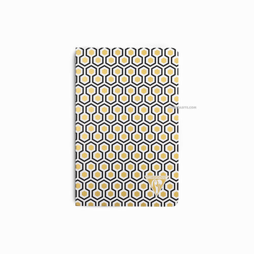 Clairefontaine Neo Deco Fall/Winter Collection 9x14cm Çizgili Defter Honeycomb Gold Black 192096 1073
