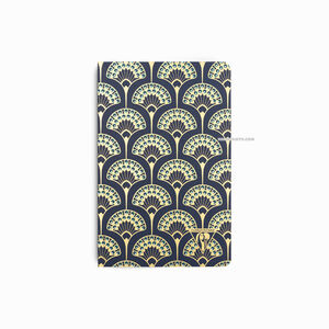 Clairefontaine Neo Deco Fall/Winter Collection 9x14cm Çizgili Defter Peacock Blue 192096 1110 - Thumbnail