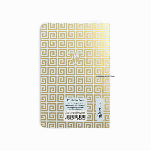 Clairefontaine Neo Deco Spring/Summer Collection 11x17cm Çizgili Defter Antique Ice Blue 193006 2808