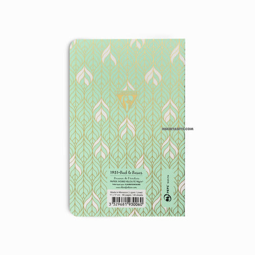 Clairefontaine Neo Deco Spring/Summer Collection 11x17cm Çizgili Defter Liana Sea Green 193006 2846