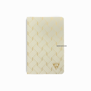 Clairefontaine Neo Deco Spring/Summer Collection 9x14cm Çizgili Defter Mirage Pearly Grey 193096 0961 - Thumbnail