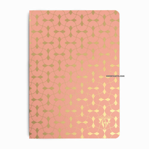 Clairefontaine Neo Deco Spring/Summer Collection A5 Çizgili Defter Parure Coral 193036 2778