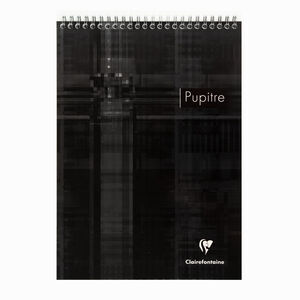 Clairefontaine Pupitre A4 Spiralli Perforeli Seyes Defter 8151C Black 1684 - Thumbnail
