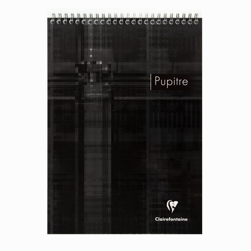 Clairefontaine Pupitre A4 Spiralli Perforeli Seyes Defter 8151C Black 1684