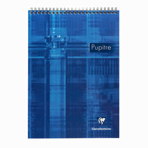 Clairefontaine Pupitre A4 Spiralli Perforeli Seyes Defter 8151C Blue 5108 - Thumbnail
