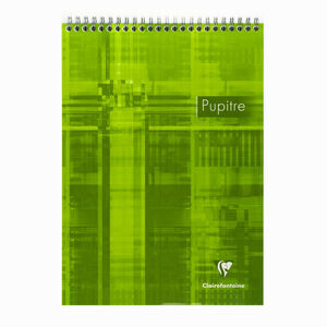 Clairefontaine Pupitre A4 Spiralli Perforeli Seyes Defter 8151C Green 1707 - Thumbnail