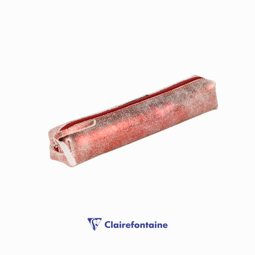 Clairefontaine Ruby Slim Deri Kalem Çantası Shiny Red 410067C 0675