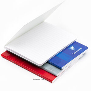 Clairefontaine Stapled Notebook A6 96 Sayfa Çizgili Defter Blue 3646C 4606 - Thumbnail