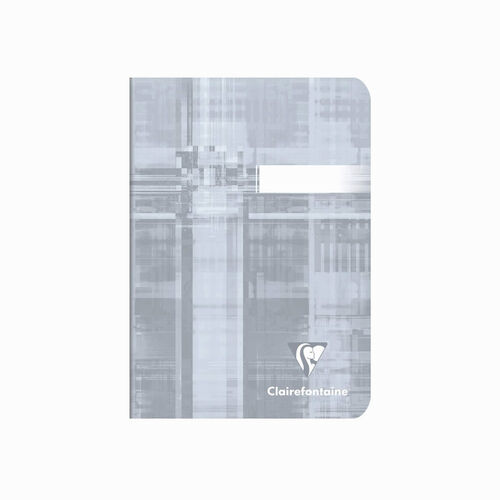 Clairefontaine Stapled Notebook A6 96 Sayfa Çizgili Defter Grey 3646C 1882