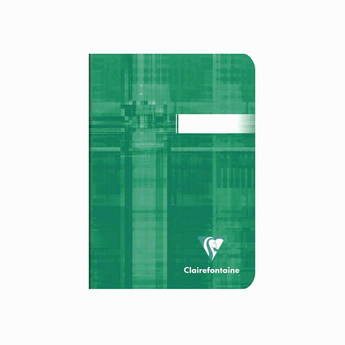 Clairefontaine Stapled Notebook A6 96 Sayfa Çizgisiz Defter Green 3640C 1851