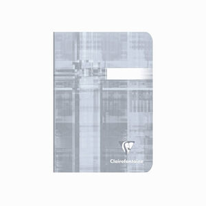 Clairefontaine Stapled Notebook A6 96 Sayfa Kareli Defter Grey 3642C 1790 - Thumbnail