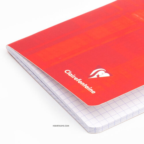 Clairefontaine Stapled Notebook A6 96 Sayfa Kareli Defter Grey 3642C 1790