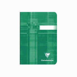 Clairefontaine Stapled Notebook A6 96 Sayfa Kareli Defter Green 3642C 1806 - Thumbnail