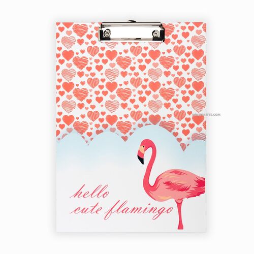 Cute Flamingo Clipboard