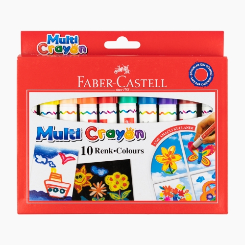 Faber Castell 10 Renk Multi Crayon Pastel Boya Seti 112010 2036