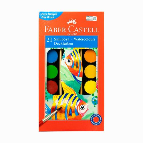 Faber Castell 21 Renk Suluboya Seti 125021 5432