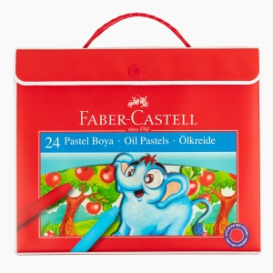 Faber Castell 24 Renk Çantalı Pastel Boya Seti 125125 6125 - Thumbnail
