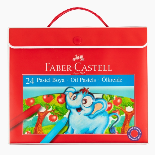 Faber Castell 24 Renk Çantalı Pastel Boya Seti 125125 6125