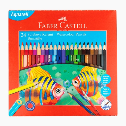 Faber Castell 24 Renk Sulu Boya Kalem Seti 110624 3254