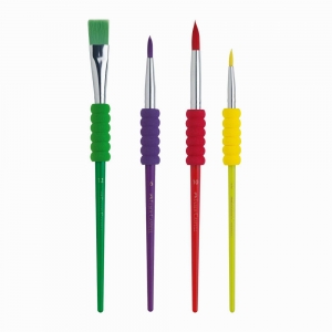 Faber Castell 4'lü Fırça Seti Canlı Renkler 48 16 00 6003 - Thumbnail