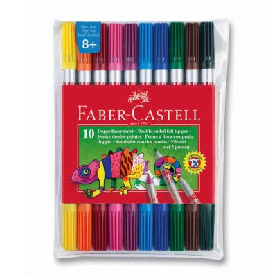 Faber Castell Çift Uçlu Keçeli Kalem 10 Renk 1106