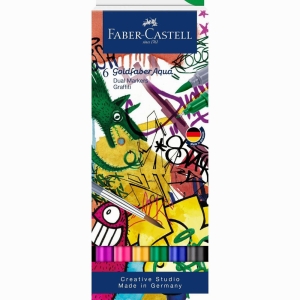 Faber Castell Goldfaber Aqua Çift Taraflı Marker Seti Graffiti 164525 - Thumbnail
