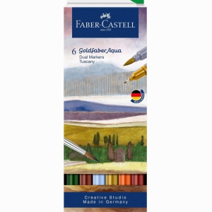 Faber Castell Goldfaber Aqua Çift Taraflı Marker Seti Tuscany 164521 - Thumbnail