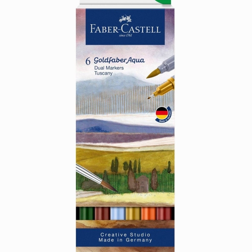 Faber Castell Goldfaber Aqua Çift Taraflı Marker Seti Tuscany 164521