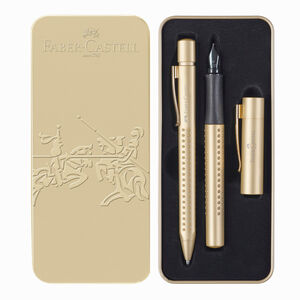 Faber Castell Grip 2011 Gold Edition Dolma Kalem Tükenmez Kalem Seti 201625 6259 - Thumbnail