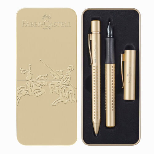 Faber Castell Grip 2011 Gold Edition Dolma Kalem Tükenmez Kalem Seti 201625 6259