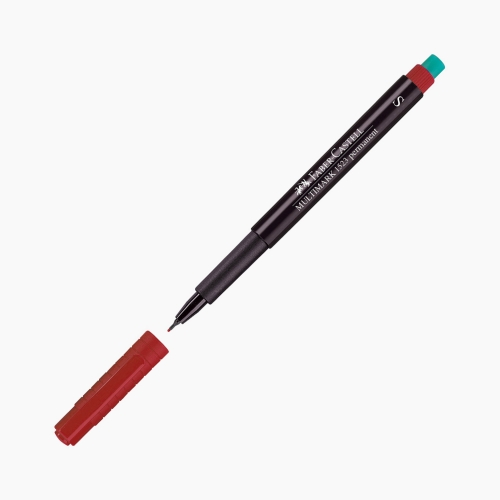 Faber-Castell Multimark 1523 Permanent Kalem S (Superfine) Kırmızı 3215