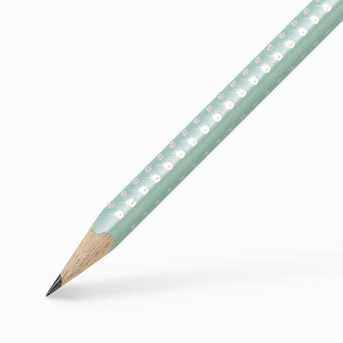 Faber Castell Sparkle Işıltılı B Ahşap Kurşun Kalem Pearl Mint - #118203 2030