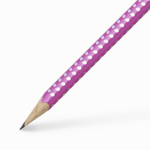 Faber Castell Sparkle Işıltılı B Ahşap Kurşun Kalem Pearl Pink - #118212 2122