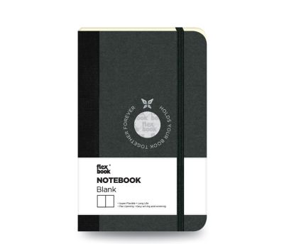 Flex Book Notebook Small Çizgisiz Defter Siyah 1655