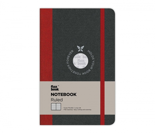 Flex Book Notebook Small Çizgili Defter Kırmızı 1419