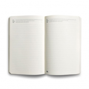 Flex Book Notebook Open Date Medium Çizgili Defter Kırmızı 1730 - Thumbnail